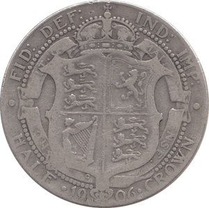 1906 HALFCROWN ( FINE ) 2 - Halfcrown - Cambridgeshire Coins