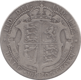 1906 HALFCROWN ( FINE ) 2 - Halfcrown - Cambridgeshire Coins