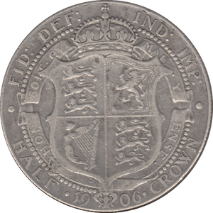 1906 HALFCROWN ( FINE ) 7 - Halfcrown - Cambridgeshire Coins