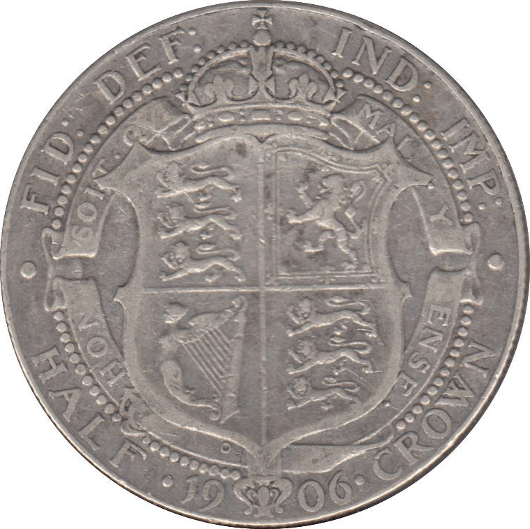 1906 HALFCROWN ( FINE ) 7 - Halfcrown - Cambridgeshire Coins