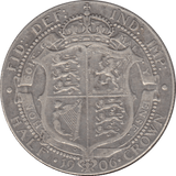1906 HALFCROWN ( FINE ) 7 - Halfcrown - Cambridgeshire Coins