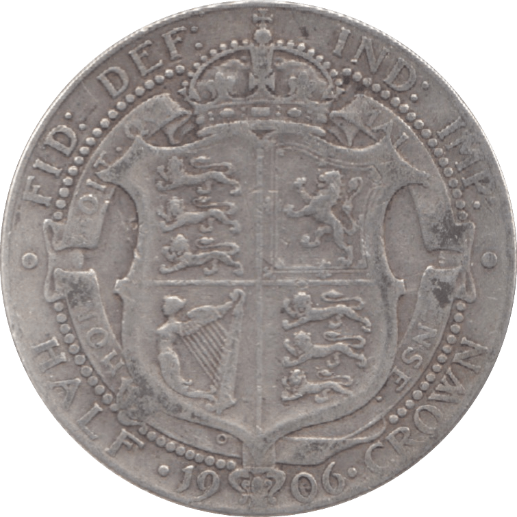1906 HALFCROWN ( FINE ) A - Halfcrown - Cambridgeshire Coins