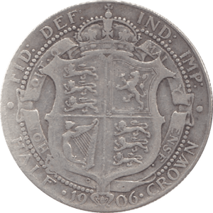 1906 HALFCROWN ( FINE ) B - Halfcrown - Cambridgeshire Coins