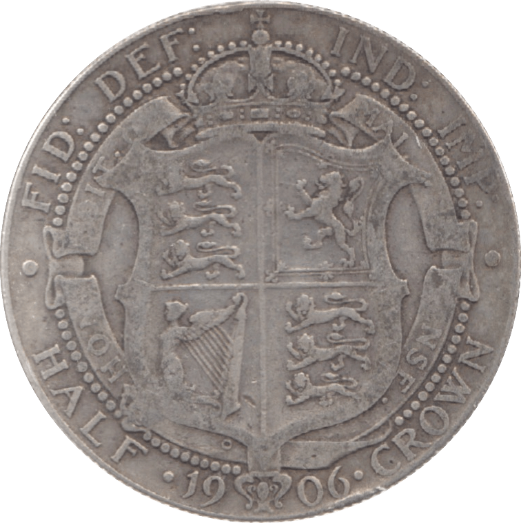 1906 HALFCROWN ( FINE ) C - Halfcrown - Cambridgeshire Coins