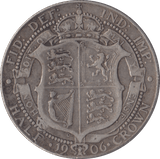 1906 HALFCROWN ( FINE ) - HALFCROWN - Cambridgeshire Coins