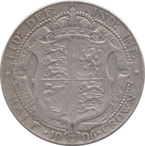 1906 HALFCROWN ( GF ) 6 - Halfcrown - Cambridgeshire Coins