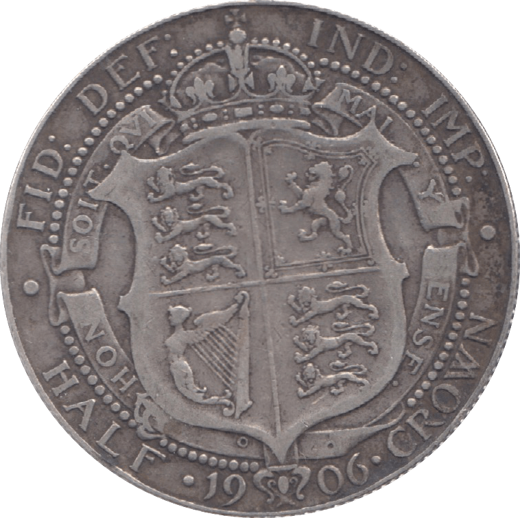 1906 HALFCROWN ( GF ) 6 - Halfcrown - Cambridgeshire Coins