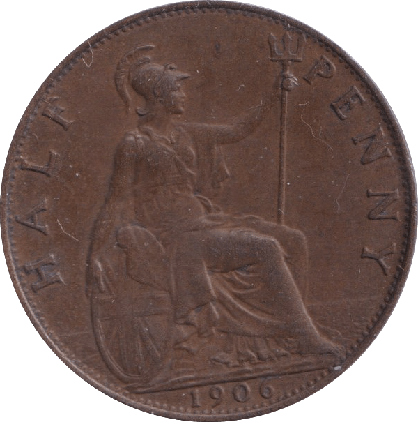 1906 HALFPENNY ( AUNC ) - Halfpenny - Cambridgeshire Coins