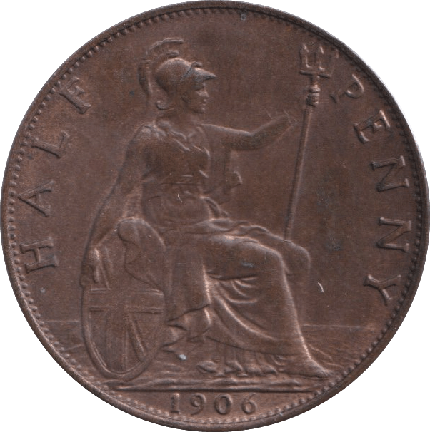 1906 HALFPENNY ( UNC ) - Halfpenny - Cambridgeshire Coins