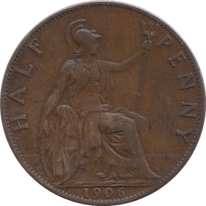 1906 HALFPENNY ( VF ) - HALFPENNY - Cambridgeshire Coins