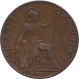 1906 HALFPENNY ( VF ) - HALFPENNY - Cambridgeshire Coins