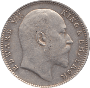 1906 INDIAN SILVER ONE RUPEE - SILVER WORLD COINS - Cambridgeshire Coins
