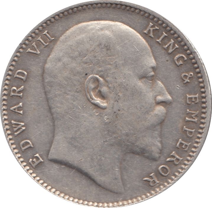 1906 INDIAN SILVER ONE RUPEE - SILVER WORLD COINS - Cambridgeshire Coins