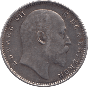 1906 INDIAN SILVER ONE RUPEE - SILVER WORLD COINS - Cambridgeshire Coins