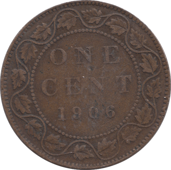 1906 ONE CENT CANADA - WORLD COINS - Cambridgeshire Coins