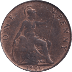 1906 PENNY ( AUNC ) - Penny - Cambridgeshire Coins