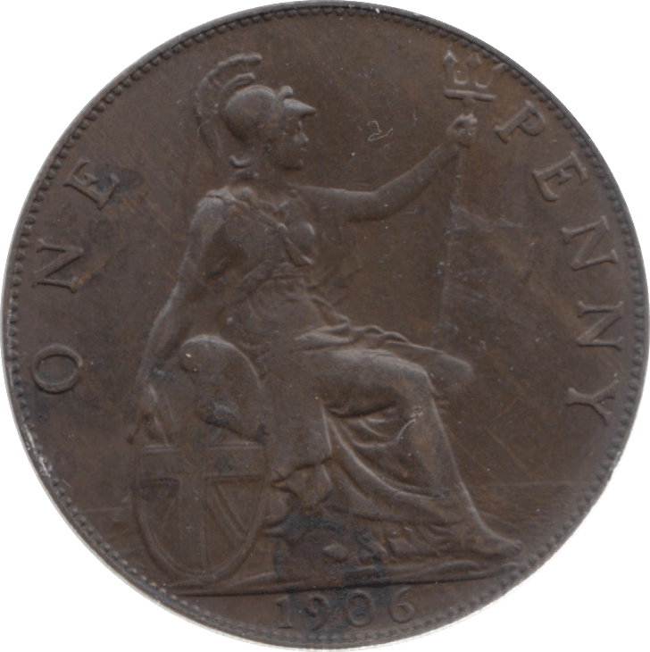 1906 PENNY ( EF ) 23 - Penny - Cambridgeshire Coins