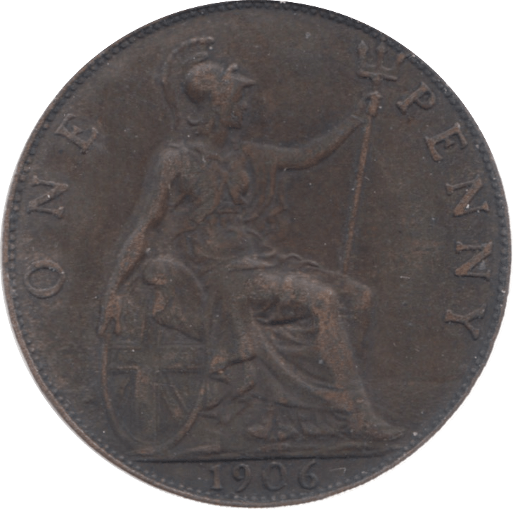 1906 PENNY ( GVF ) 7 - Penny - Cambridgeshire Coins