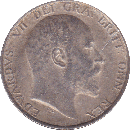 1906 SHILLING ( EF ) SMALL SCRATCH - Shilling - Cambridgeshire Coins