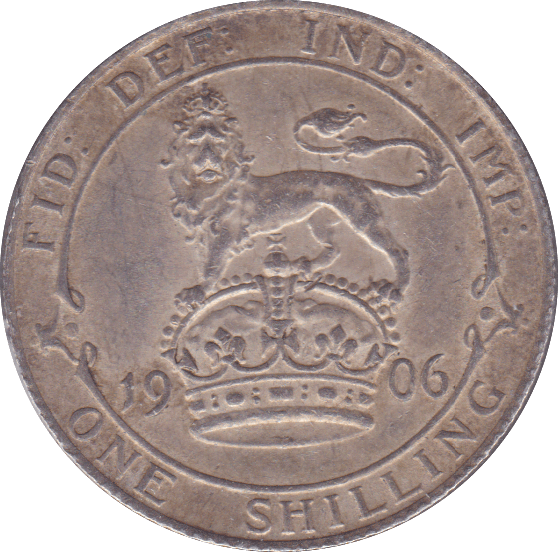 1906 SHILLING ( EF ) SMALL SCRATCH - Shilling - Cambridgeshire Coins