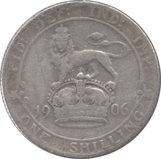 1906 SHILLING ( F ) 2 - Shilling - Cambridgeshire Coins