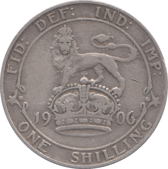 1906 SHILLING ( FINE ) 5 - SHILLING - Cambridgeshire Coins