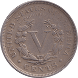 1906 SILVER 5 CENT USA - SILVER WORLD COINS - Cambridgeshire Coins