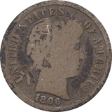 1906 SILVER DIME USA - SILVER WORLD COINS - Cambridgeshire Coins
