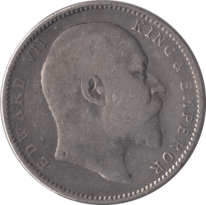 1906 SILVER ONE RUPEE INDIA - SILVER WORLD COINS - Cambridgeshire Coins