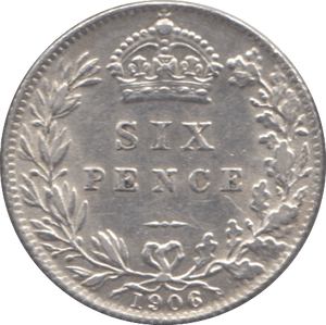 1906 SIXPENCE ( EF ) - Sixpence - Cambridgeshire Coins