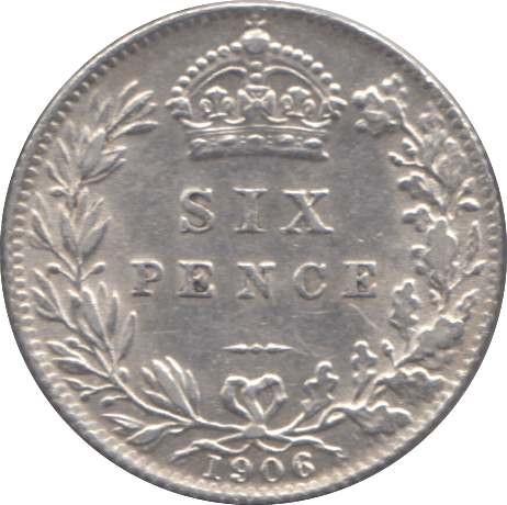 1906 SIXPENCE ( EF ) - Sixpence - Cambridgeshire Coins