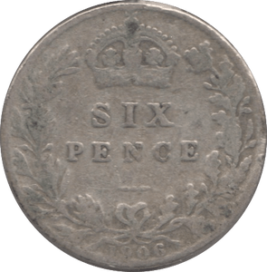 1906 SIXPENCE ( FAIR ) 6 - Sixpence - Cambridgeshire Coins
