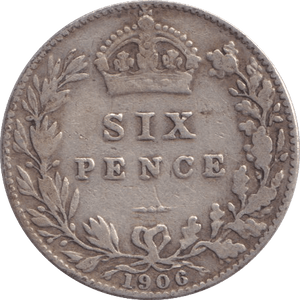 1906 SIXPENCE ( FINE ) - Sixpence - Cambridgeshire Coins