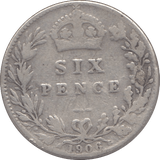 1906 SIXPENCE ( FINE ) - Sixpence - Cambridgeshire Coins