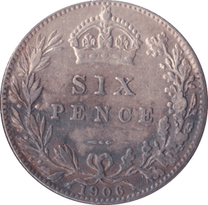 1906 SIXPENCE ( GVF ) - Sixpence - Cambridgeshire Coins