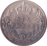 1906 SIXPENCE ( GVF ) - Sixpence - Cambridgeshire Coins