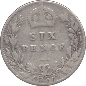 1906 SIXPENCE ( NF ) - Sixpence - Cambridgeshire Coins