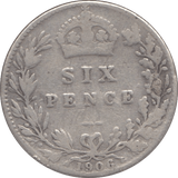 1906 SIXPENCE ( NF ) - Sixpence - Cambridgeshire Coins