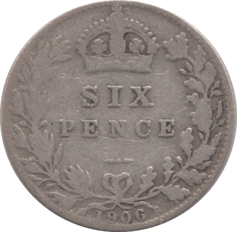 1906 SIXPENCE ( NF ) - Sixpence - Cambridgeshire Coins