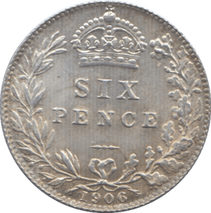1906 SIXPENCE ( UNC ) - Sixpence - Cambridgeshire Coins