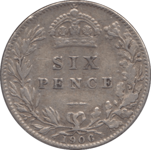1906 SIXPENCE ( VF ) - Sixpence - Cambridgeshire Coins