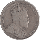 1907 CANADA 50 CENTS - WORLD COINS - Cambridgeshire Coins