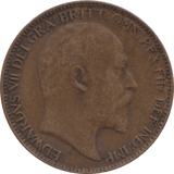 1907 FARTHING 2 ( VF ) 42 - Farthing - Cambridgeshire Coins