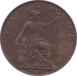 1907 FARTHING ( EF ) 2 - Farthing - Cambridgeshire Coins