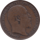1907 FARTHING ( EF ) 2 - Farthing - Cambridgeshire Coins