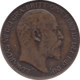 1907 FARTHING ( EF ) 5 - Farthing - Cambridgeshire Coins