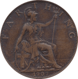 1907 FARTHING ( EF ) 5 - Farthing - Cambridgeshire Coins