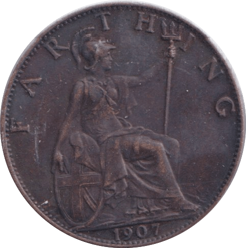 1907 FARTHING ( UNC ) - Farthing - Cambridgeshire Coins