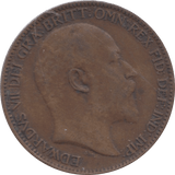 1907 FARTHING ( VF ) - Farthing - Cambridgeshire Coins