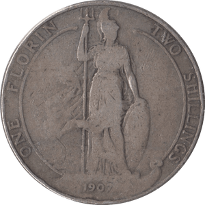 1907 FLORIN ( FAIR ) - FLORIN - Cambridgeshire Coins